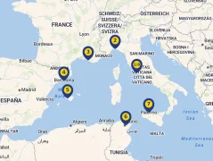 Mapa plavby