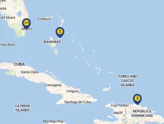 Mapa plavby