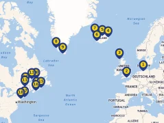 Mapa plavby