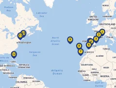 Mapa plavby