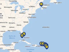 Mapa plavby