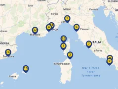 Mapa plavby