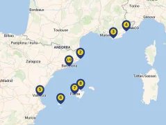 Mapa plavby