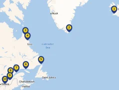 Mapa plavby