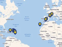 Mapa plavby