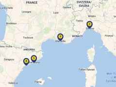 Mapa plavby