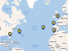 Mapa plavby
