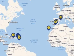Mapa plavby