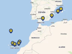 Mapa plavby