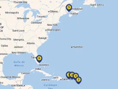 Mapa plavby