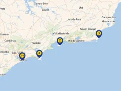 Mapa plavby