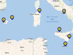 Mapa plavby