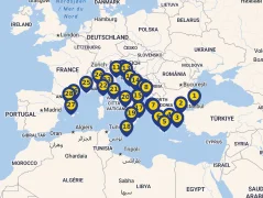 Mapa plavby
