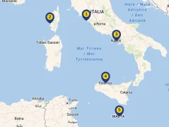 Mapa plavby